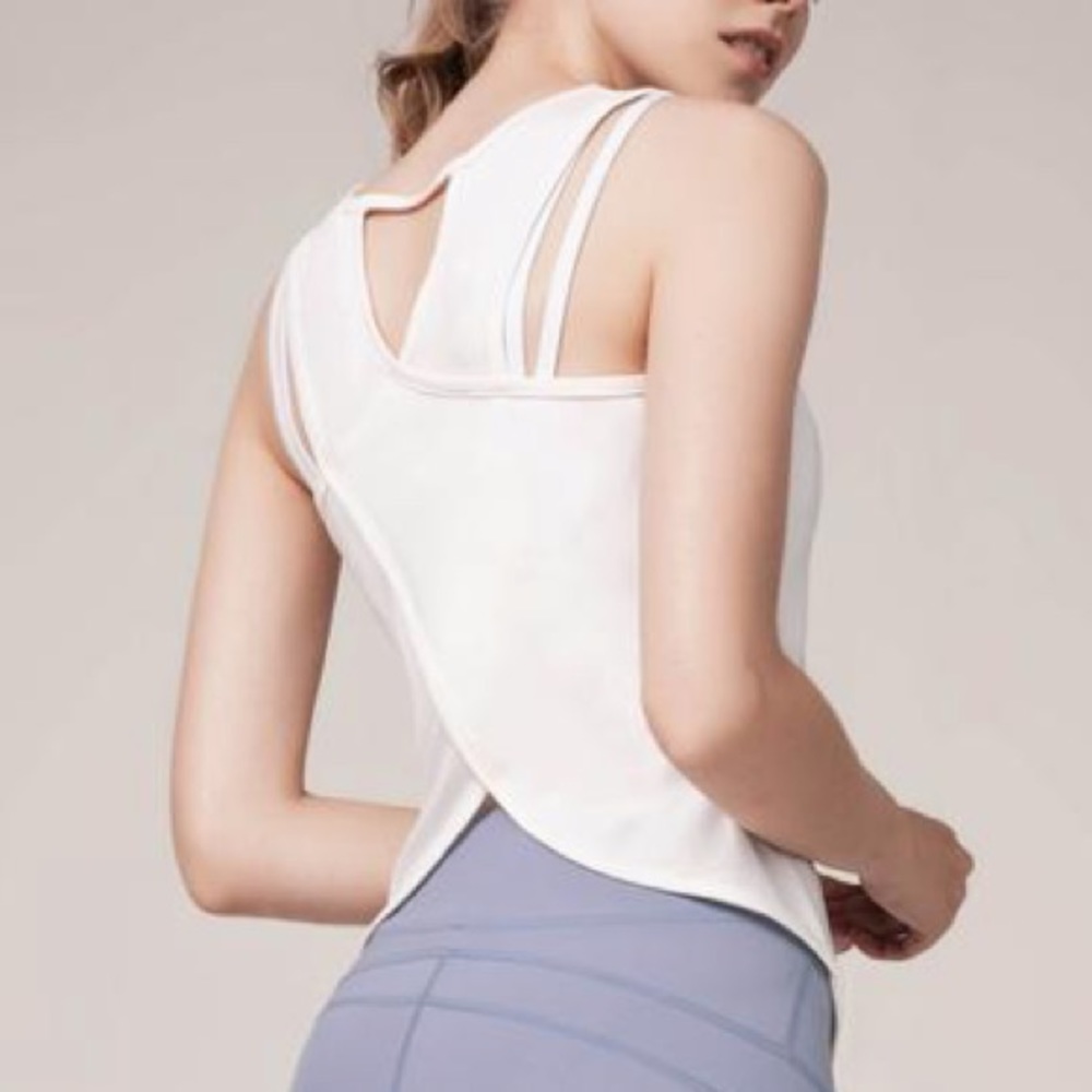 NWT As Rose Rich Open Back Tank